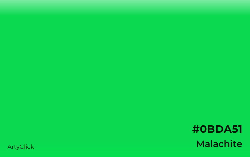Malachite #0BDA51